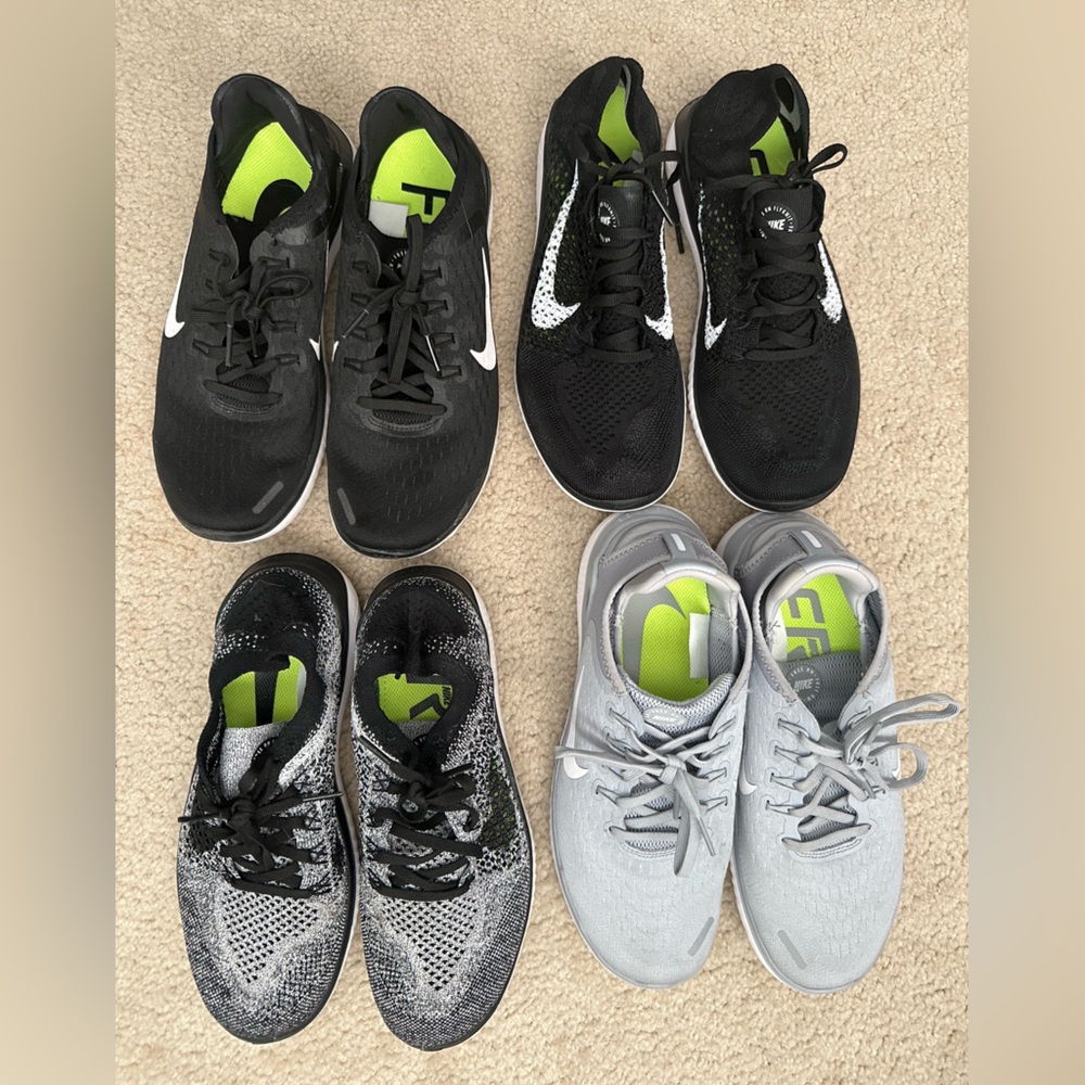 Nike Style Free RN FlyKnit Running Shoes Bundle All Size 8.5